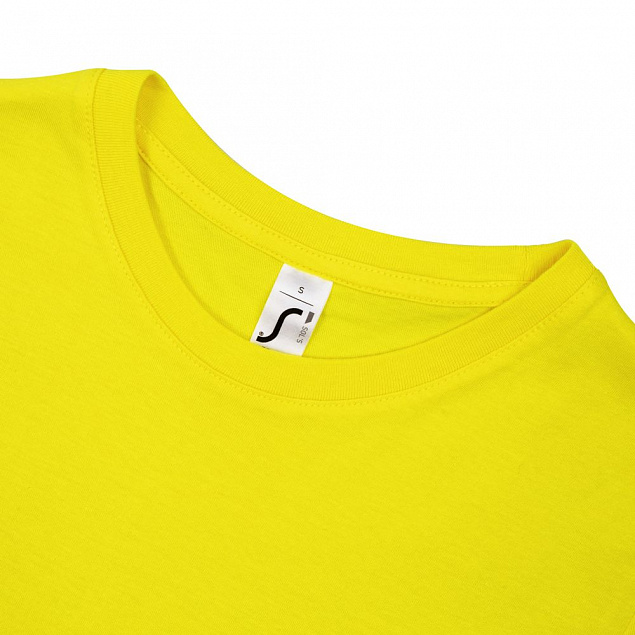 Футболка женская REGENT WOMEN, лимонно-желтая с логотипом в Белгороде заказать по выгодной цене в кибермаркете AvroraStore