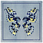 Платок Madeleine, голубой с логотипом в Белгороде заказать по выгодной цене в кибермаркете AvroraStore