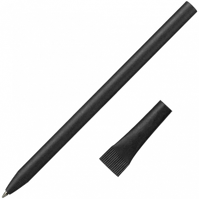 Ручка шариковая Carton Plus, черная с логотипом в Белгороде заказать по выгодной цене в кибермаркете AvroraStore