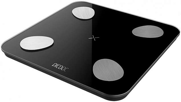 Умные диагностические весы Picooc Mini Lite Black (6924917717469), черный с логотипом в Белгороде заказать по выгодной цене в кибермаркете AvroraStore