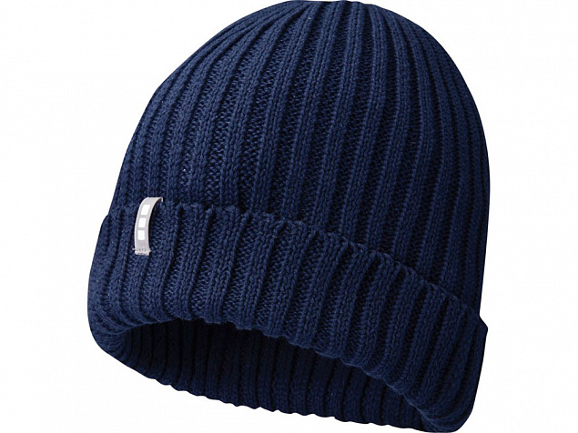 Ives, органическая шапка, темно-синий с логотипом в Белгороде заказать по выгодной цене в кибермаркете AvroraStore