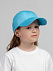 Бейсболка детская Capture Kids, голубая с логотипом в Белгороде заказать по выгодной цене в кибермаркете AvroraStore