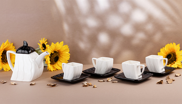 Набор чайный на 4 персоны "Соната" с логотипом в Белгороде заказать по выгодной цене в кибермаркете AvroraStore