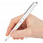 Ручка шариковая Senator Point ver.2, белая с логотипом в Белгороде заказать по выгодной цене в кибермаркете AvroraStore