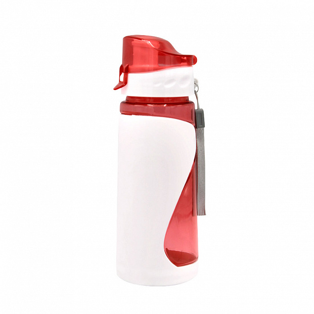 Спортивная бутылка для воды Атлетик - Красный PP с логотипом в Белгороде заказать по выгодной цене в кибермаркете AvroraStore