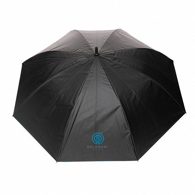 Двухцветный плотный зонт Impact из RPET AWARE™ с автоматическим открыванием, 27" с логотипом в Белгороде заказать по выгодной цене в кибермаркете AvroraStore