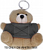 Медведь плюшевый на брелоке с логотипом в Белгороде заказать по выгодной цене в кибермаркете AvroraStore