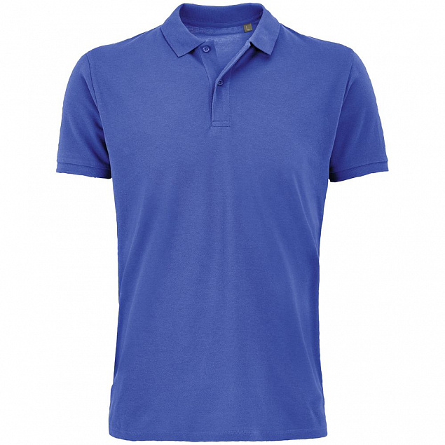 Рубашка поло мужская Planet Men, ярко-синяя с логотипом в Белгороде заказать по выгодной цене в кибермаркете AvroraStore