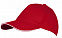Бейсболка LONG BEACH, красная с белым с логотипом в Белгороде заказать по выгодной цене в кибермаркете AvroraStore