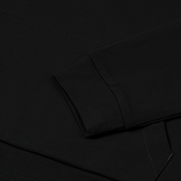 Толстовка на молнии с капюшоном Unit Siverga, черная с логотипом в Белгороде заказать по выгодной цене в кибермаркете AvroraStore