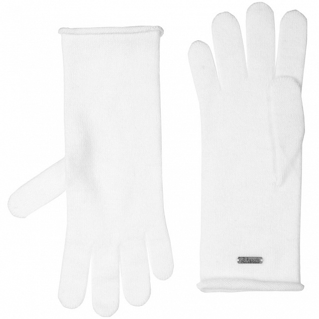 Перчатки Alpine, удлиненные, белые с логотипом в Белгороде заказать по выгодной цене в кибермаркете AvroraStore