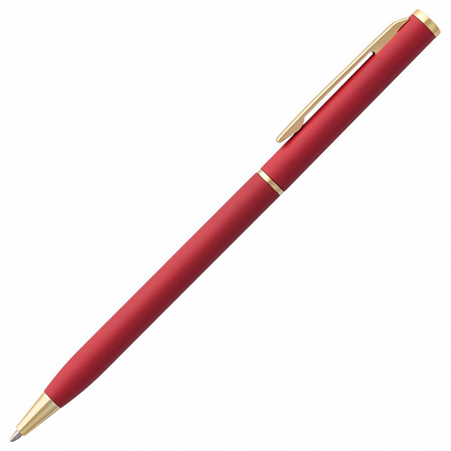 Ручка шариковая Hotel Gold, ver.2, красная с логотипом в Белгороде заказать по выгодной цене в кибермаркете AvroraStore