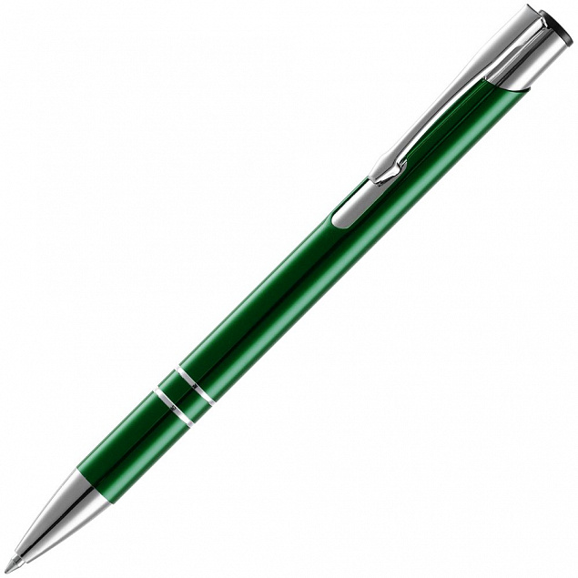Ручка шариковая Keskus, зеленая с логотипом в Белгороде заказать по выгодной цене в кибермаркете AvroraStore