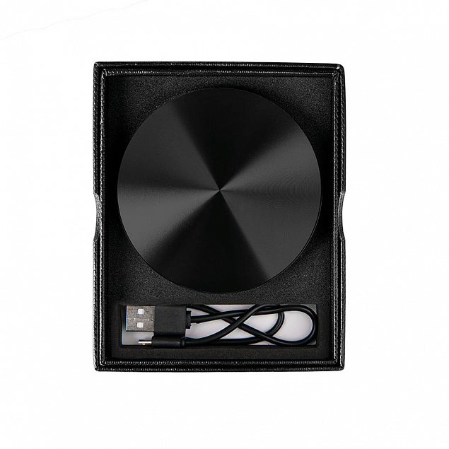 Универсальный аккумулятор "UFO" (6000mAh) в подарочной коробке, черный,8,6х1,5 см,металл с логотипом в Белгороде заказать по выгодной цене в кибермаркете AvroraStore