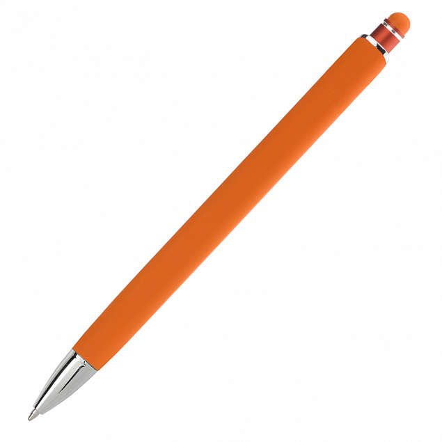 Шариковая ручка Quattro, оранжевая с логотипом в Белгороде заказать по выгодной цене в кибермаркете AvroraStore