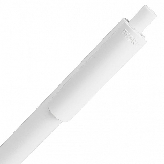 Ручка шариковая Pigra P03 Mat, белая с логотипом в Белгороде заказать по выгодной цене в кибермаркете AvroraStore