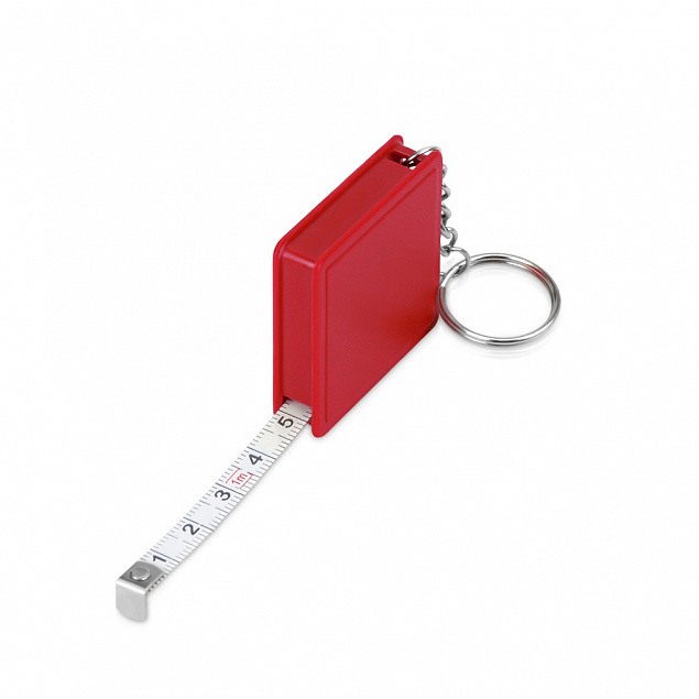 Брелок-рулетка Tape - Красный PP с логотипом в Белгороде заказать по выгодной цене в кибермаркете AvroraStore