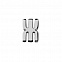 Элемент брелка-конструктора «Буква Ж» с логотипом в Белгороде заказать по выгодной цене в кибермаркете AvroraStore