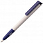 Ручка шариковая Senator Super Soft, белая с синим с логотипом в Белгороде заказать по выгодной цене в кибермаркете AvroraStore