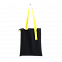 Шопер Superbag black (чёрный с жёлтым) с логотипом в Белгороде заказать по выгодной цене в кибермаркете AvroraStore
