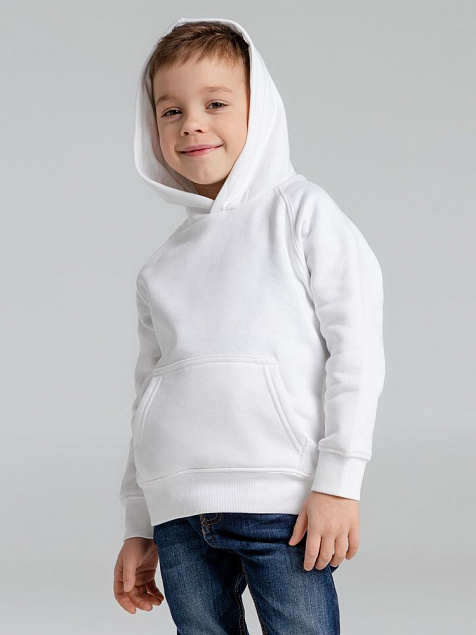 Толстовка детская Stellar Kids, белая с логотипом в Белгороде заказать по выгодной цене в кибермаркете AvroraStore