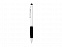 Ручка-стилус шариковая Ziggy черные чернила, серебристый/черный с логотипом в Белгороде заказать по выгодной цене в кибермаркете AvroraStore