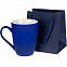 Пакет под кружку Cupfull, темно-синий с логотипом в Белгороде заказать по выгодной цене в кибермаркете AvroraStore