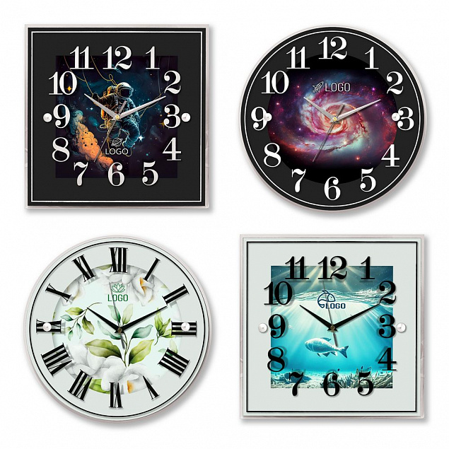 Часы настенные Gler на заказ с логотипом в Белгороде заказать по выгодной цене в кибермаркете AvroraStore