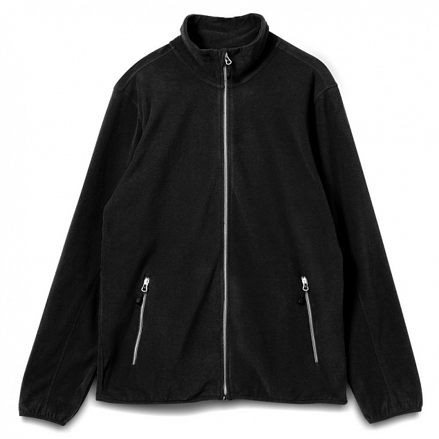 Куртка флисовая мужская TWOHAND черная с логотипом в Белгороде заказать по выгодной цене в кибермаркете AvroraStore