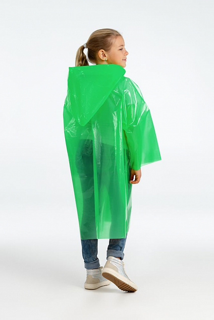 Дождевик-плащ детский BrightWay Kids, зеленый с логотипом в Белгороде заказать по выгодной цене в кибермаркете AvroraStore