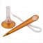 Ручка шариковая MEMO LEVISTOR CORD ICE, оранжевый/белый с логотипом в Белгороде заказать по выгодной цене в кибермаркете AvroraStore