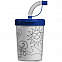 Бутылка-раскраска детская «Передвижник», синяя с логотипом в Белгороде заказать по выгодной цене в кибермаркете AvroraStore