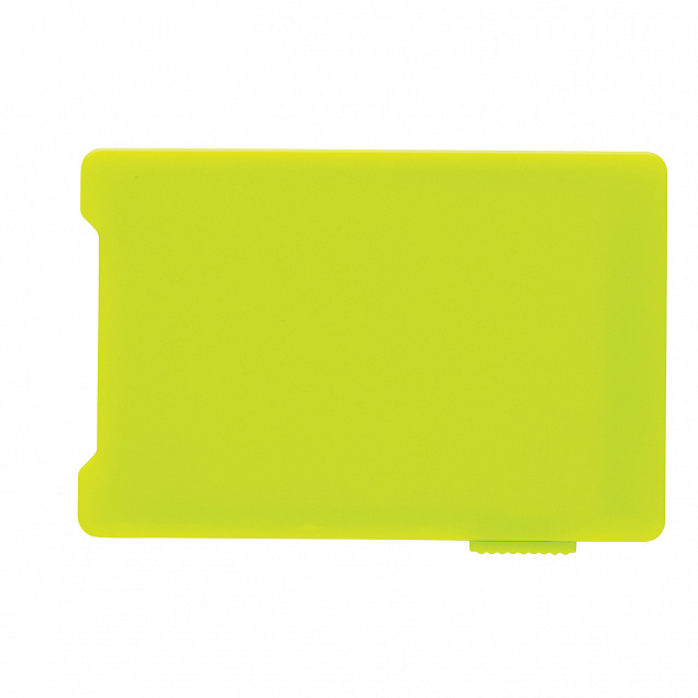 Держатель RFID для пяти карт, зеленый с логотипом в Белгороде заказать по выгодной цене в кибермаркете AvroraStore
