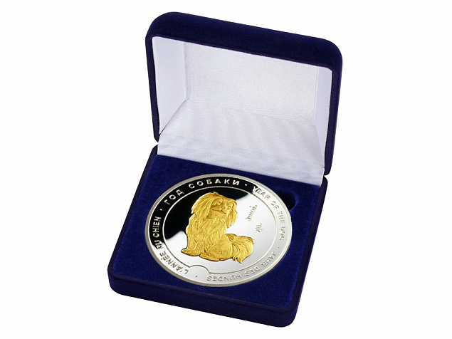 Медаль Год Собаки с логотипом в Белгороде заказать по выгодной цене в кибермаркете AvroraStore