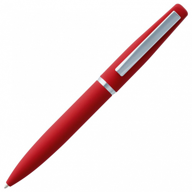 Ручка шариковая Bolt Soft Touch, красная с логотипом в Белгороде заказать по выгодной цене в кибермаркете AvroraStore