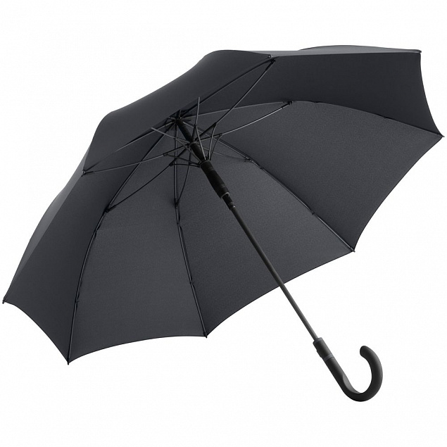 Зонт-трость с цветными спицами Color Style, серый с логотипом в Белгороде заказать по выгодной цене в кибермаркете AvroraStore