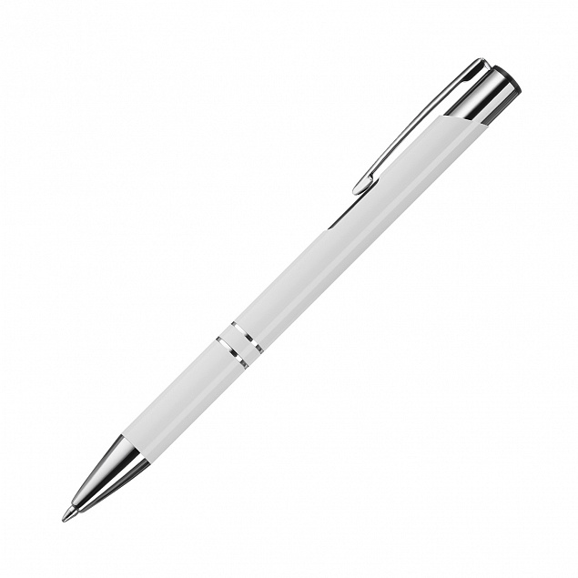 Шариковая ручка Alpha Neo, белая с логотипом в Белгороде заказать по выгодной цене в кибермаркете AvroraStore