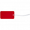 Багажная бирка Dorset, красная с логотипом в Белгороде заказать по выгодной цене в кибермаркете AvroraStore