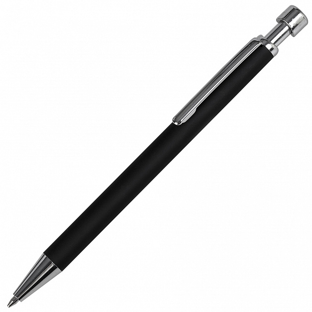 Ручка шариковая Forcer, черная с логотипом в Белгороде заказать по выгодной цене в кибермаркете AvroraStore