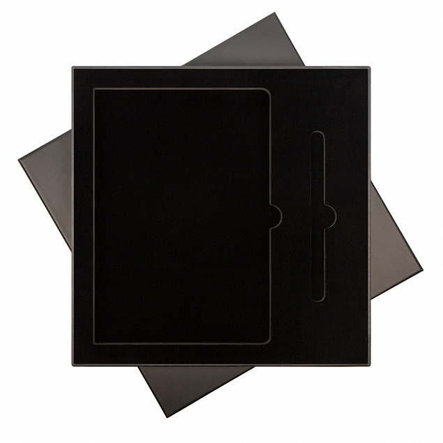Подарочный набор Portobello/Rain черный (Ежедневник недат А5, Ручка) с логотипом в Белгороде заказать по выгодной цене в кибермаркете AvroraStore