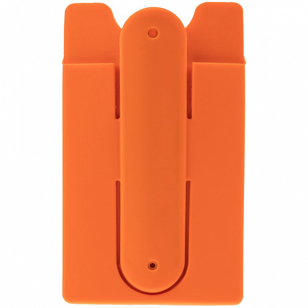Чехол для карты на телефон Carver, оранжевый с логотипом в Белгороде заказать по выгодной цене в кибермаркете AvroraStore