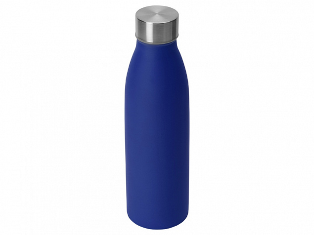 Стальная бутылка Rely, 800 мл, синий матовый с логотипом в Белгороде заказать по выгодной цене в кибермаркете AvroraStore