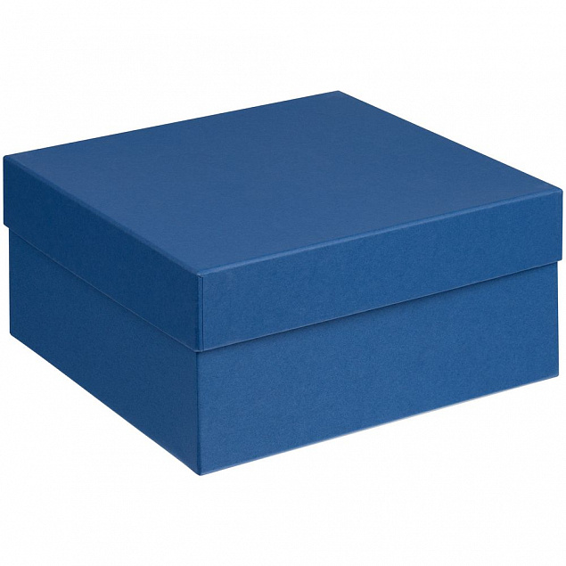 Коробка Satin, большая, синяя с логотипом в Белгороде заказать по выгодной цене в кибермаркете AvroraStore