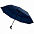 Складной зонт Dome Double с двойным куполом, темно-синий с логотипом в Белгороде заказать по выгодной цене в кибермаркете AvroraStore