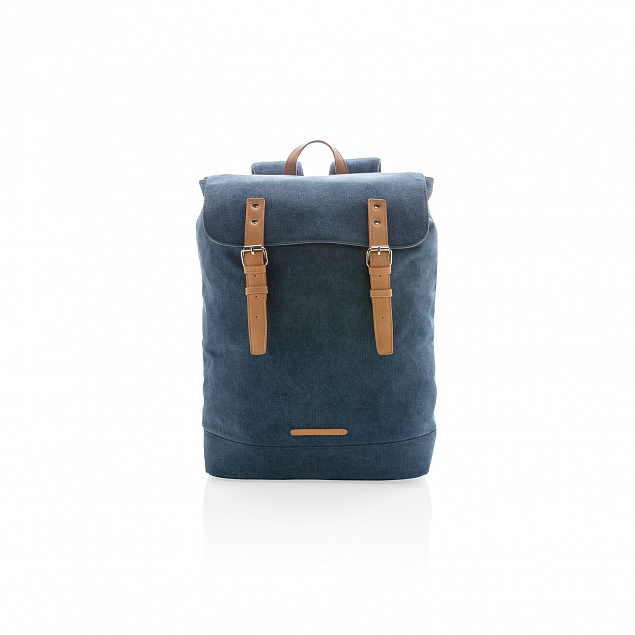 Рюкзак для ноутбука Canvas, синий с логотипом в Белгороде заказать по выгодной цене в кибермаркете AvroraStore