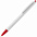 Ручка шариковая Tick, белая с черным с логотипом в Белгороде заказать по выгодной цене в кибермаркете AvroraStore
