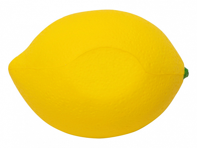 Антистресс Лимон, желтый с логотипом в Белгороде заказать по выгодной цене в кибермаркете AvroraStore