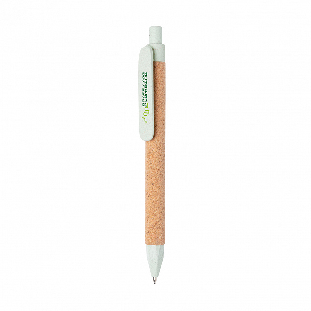 Эко-ручка Write, зеленый с логотипом в Белгороде заказать по выгодной цене в кибермаркете AvroraStore