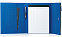 Папка А4  "PATRIX"  с блокнотом и карманом  на молнии, синяя, полиэстер 600D с логотипом в Белгороде заказать по выгодной цене в кибермаркете AvroraStore