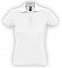 Рубашка поло женская PASSION 170, белая с логотипом в Белгороде заказать по выгодной цене в кибермаркете AvroraStore